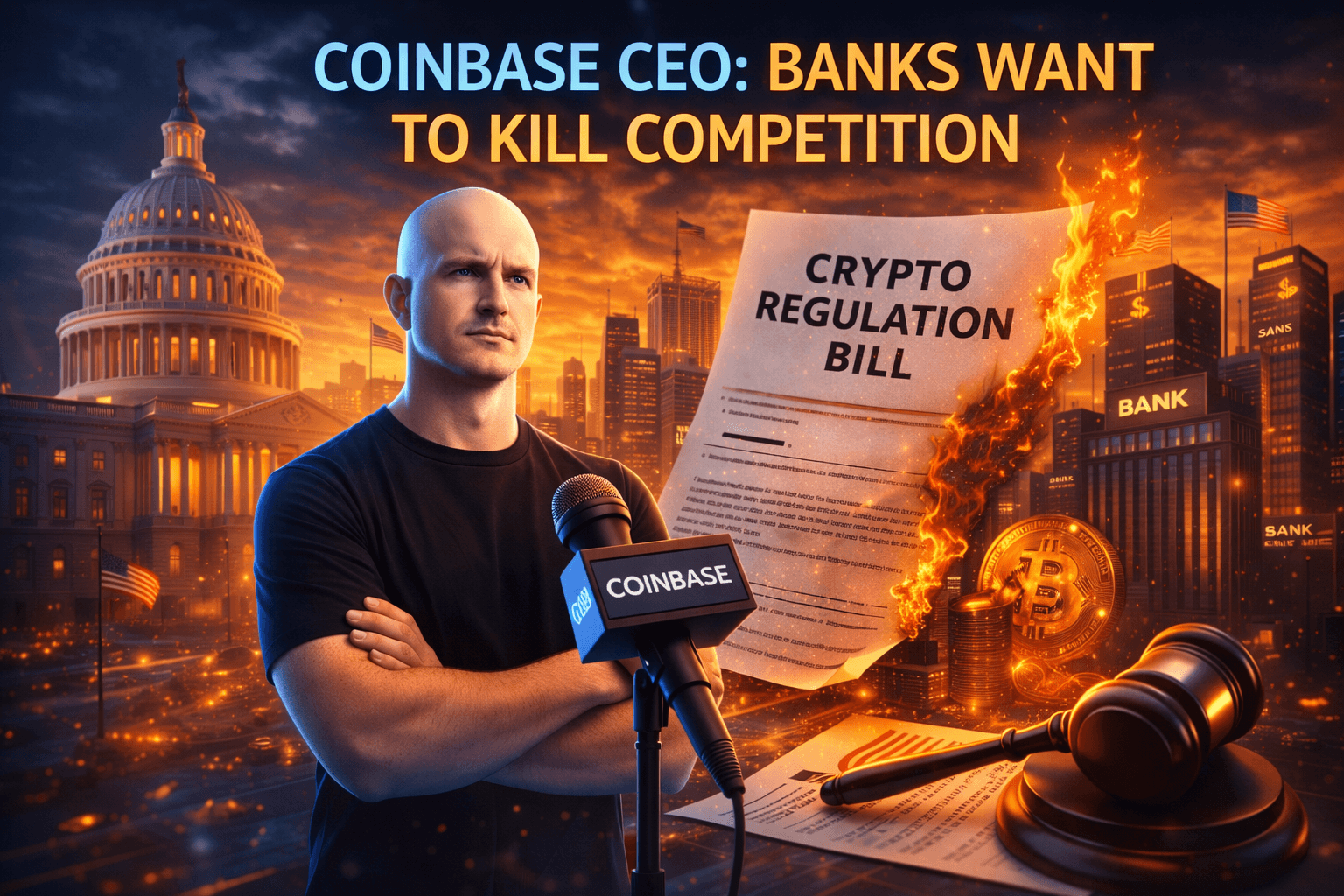 Coinbase CEO: RUU Kripto AS Berisiko Menyerahkan Masa Depan Aset Digital kepada Bank Besa