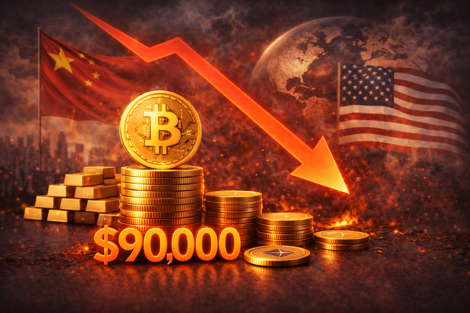 Sentimen Global Membebani Pasar Kripto di Tengah Ketegangan Dagang dan Gejolak Risiko