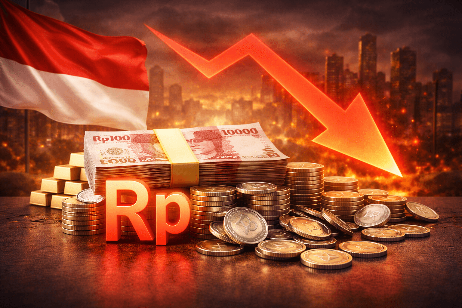 Rupiah Tembus Rekor Terendah, Sentimen Pasar Terguncang di Tengah Kekhawatiran Indepedensi Bank Sentral dan Tekanan Global